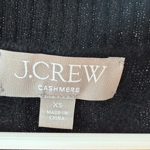J. Crew Cashmere Black V-Neck Sweater Vest - Picture 2 of 6